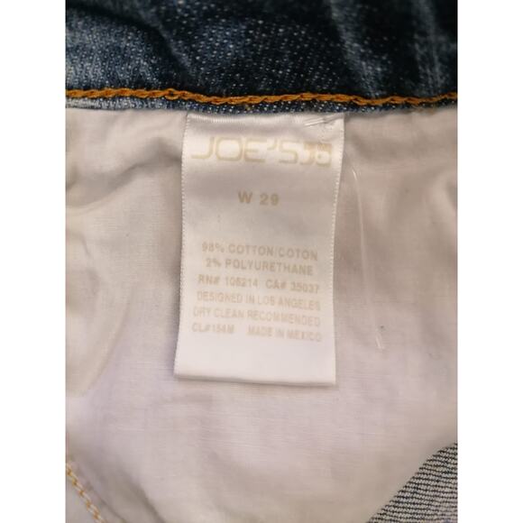 Joe’s Women’s‎ 29 Denim Cutoff Shorts – Blue Hem with Red White Side Stripes - Picture 5 of 10